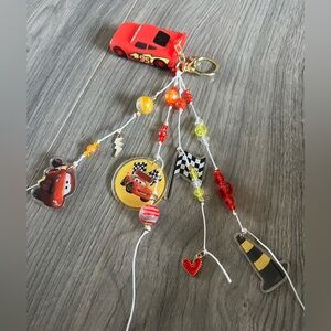 Disney Lightning McQueen Bag Charm Keychain